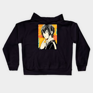 Anime Wonderland: Whimsical Art Prints Featuring Manga-Inspired Designs for Otaku Bliss! Kids Hoodie